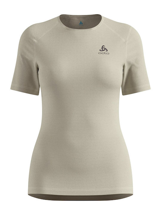 Odlo Active Warm Eco Γυναικεία Ισοθερμική Κοντομάνικη Μπλούζα Πράσινη
