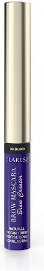 Claresa Brow Creator Mascara για Φρύδια 03 Black 6gr