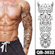 Vorübergehende Tätowierung Arm Sleeve Qb-3032