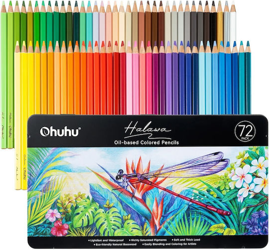 Цветни Моливи Ohuhu Halawa Series Комплект 72 Маслени Y30-80200-08
