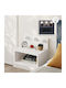 Bedside Table Treo Wooden White 40x30x33.8cm GP037-0283 1