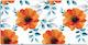 Desk Pad Aesthetic Upgrade Orange Flower 90x45 Cm