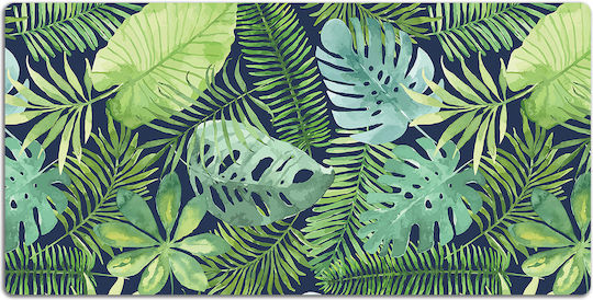 Desk Pads Decorative Pattern Protection Exotic Leaves 90x45 Cm