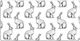 Desk Pads Vinyl Print Daily Use White Rabbits 9...