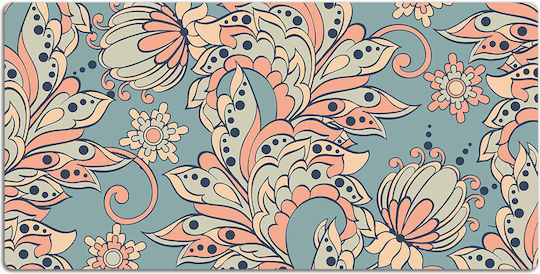 Tulup Schreibtischunterlagen Vinyl Schutz Oberfläche Blumen Märchen 90x45 cm