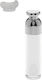 Μπουκαλι Airless 50ml Πολυτελείας Ακρυλική Αντλία & Προστατευτικό Καπάκι Διάφανο Λευκό