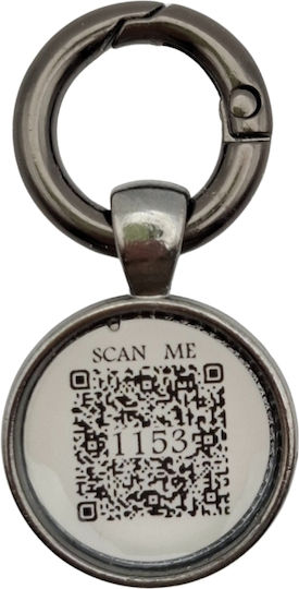 Bailu Qr4pets Μενταγιόν Qr Code Grey