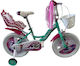 Belderia Linda 12" Kids' City Bicycle Turquoise