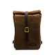 Trip Machine Mini Backpack Saddlebag Motorcycle Case 3.3 Liter Tobacco