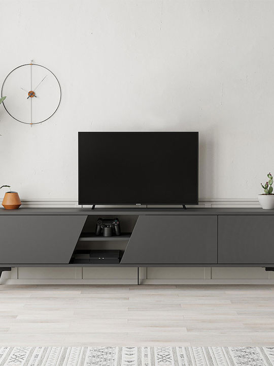 TV Stand Fiona Anthracite M180xD35.6xH48cm