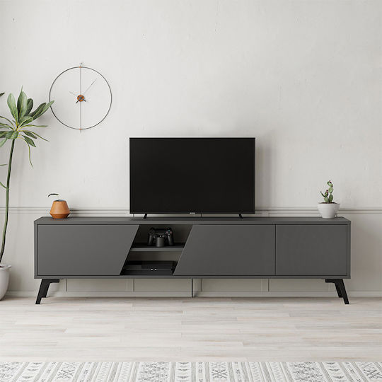 Fiona Επιδαπέδιο Ανθρακί 180x35.6x48εκ. Fiona Επιδαπέδιο Ανθρακί 180x35.6x48εκ.