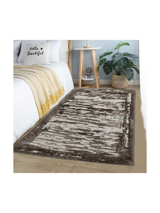 SpitiBazaar Σετ Μοντέρνα Χαλιά Κρεβατοκάμαρας Καφέ SB-2046 3τμχ