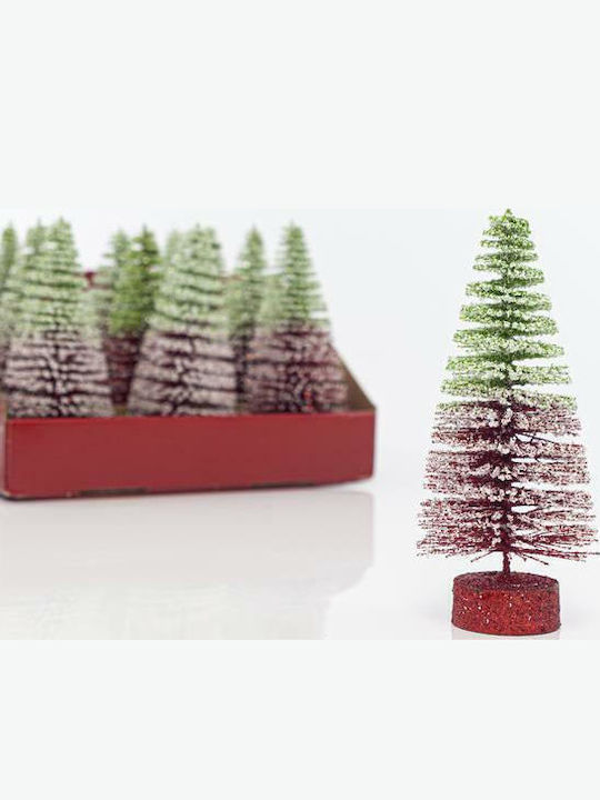 Display Box Two-Tone Christmas Decorative Trees Green-Red 12 Pieces 20cm Price Per Piece