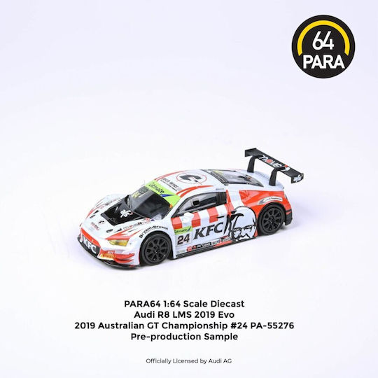 Macheta Auto Audi R8 Lms Australian Gt Championship #24 Weiß Rot Para64