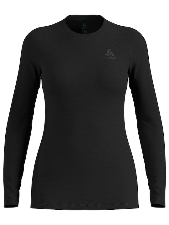Odlo Damen Thermo Langarmshirt Schwarz