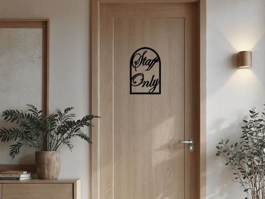 Sign Wall Decor made of Metallic gmd1372 25cm 1pcs