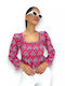 Women's Crop Top Fuchsia