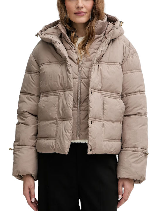 Guess 'new Daisy' Crop Γυναικείο Puffer Μπουφάν...