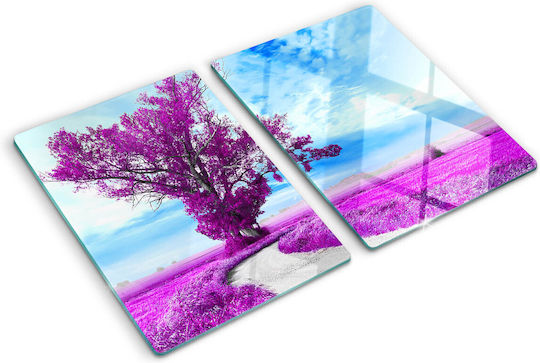 Protecție Pentru Blat Sticlă Securizată Copac Potecă 2x40x52 Cm