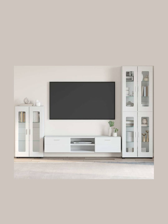 Living Room TV Unit White L55.5xW29xH100cm