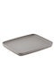 Leone Plastic Rectangular Serving Tray in Gray Color 32.5cm T8808.T 1pcs