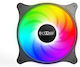 PCCOOLER Ventilator Pentru Carcasă 120mm (1200rpm) Cu Iluminare RGB Și Conexiune 3-Pin