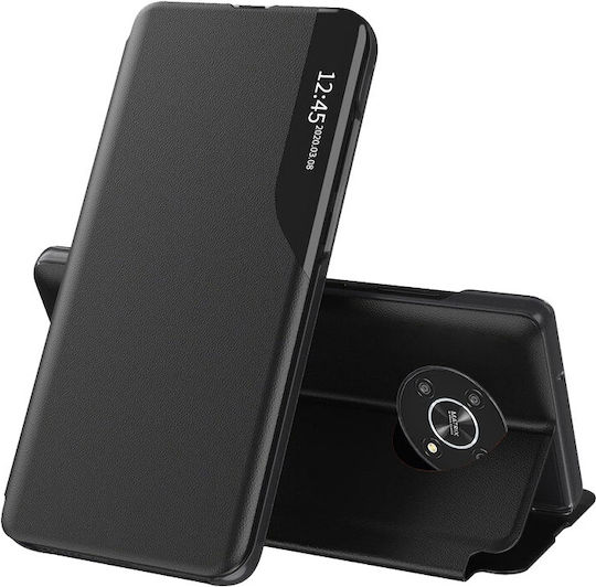 Case Honor Magic4 Lite Skyddar Innovation Efold Book Type Set Sticker Black