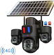 Taggo ES-SOLAR-XLGB-HL-BLACK-4G IP Cameră de Supraveghere Wi-Fi/4G 12MP Rezistentă la apă Pe baterii cu Comunicare Bidirecțională și Lentilă 4mm