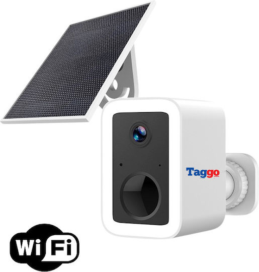 Taggo TAG554-SOLAR-WIFI-3MP Cameră De Supraveghere IP Wi-Fi Full HD+ 3MP Rezistentă La Apă Cu Baterie Și Comunicare Bidirecțională