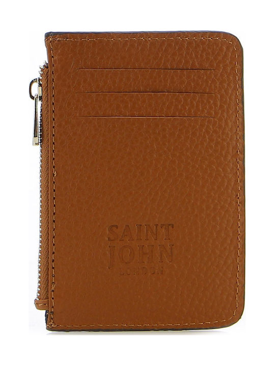 ST Leather Men's Wallet Cards Tabac Brown