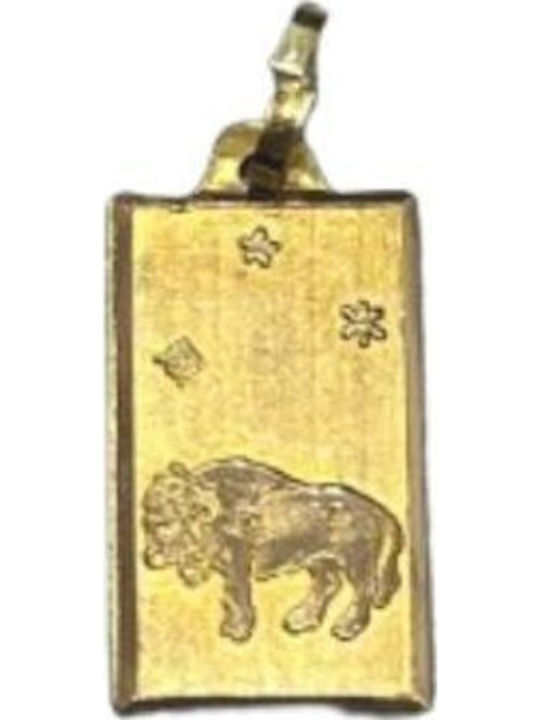 Kremling Tierkreiszeichen Stier aus Weißgold 9K