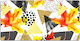 Desk Pad Vinyl Pattern Durability Geometric Triangles 120x60 Cm