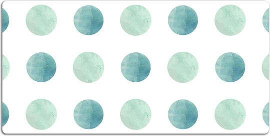 Desk Pad Vinyl Design Durability Green Dots 120x60 Cm