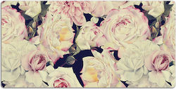 Decorative Desk Pad Non-Slip Base White Roses 1...