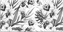 Modern Pattern Desk Surface Protector Leaves Fl...
