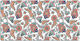 Modern Floral Pattern Desk Surface Protector 12...