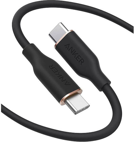 Anker Powerline USB 2.0 Cable USB-C male - USB-C 100W Μαύρο 0.9m A8552H11