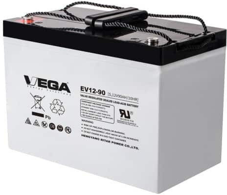 Vega Ritar Μπαταρία UPS με Χωρητικότητα 90Ah και Τάση 12V EV12-90S 1τμχ