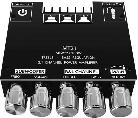 Zk-mt21 Bluetooth 5.0 Subwoofer Verstärkerplatine 50wx2+100w 2.1 Kanal Power Audio Stereo Verstärker Tone Board Bass Verstärker Aux