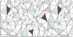 Protecție Birou Tastatură Mouse Formă Geometrică 90x45 Cm