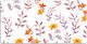 Desk Protector Home Use Painted Flowers 90x45 Cm