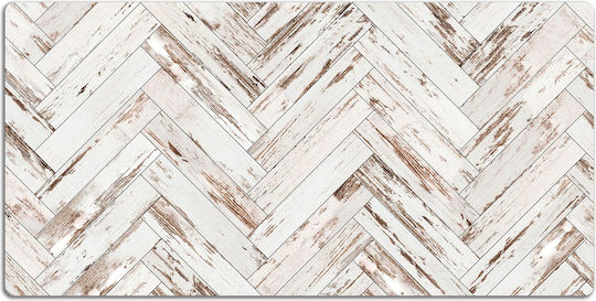Protecție De Birou Cu Imprimare Decorativă Lemn De Podea 100x50 Cm