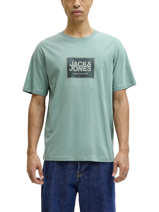 Jack & Jones Μπλούζα Κοντομάνικη Mineral Blue