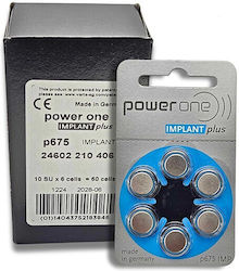 PowerOne Implant Plus Μπαταρίες Ακουστικών Βαρηκοΐας 675 1.45V PowerOne Implant Plus Μπαταρίες Ακουστικών Βαρηκοΐας 675 1.45V