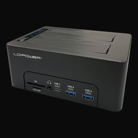 LC-Power Θήκη για 2 Σκληρούς Δίσκους M.2 SATA III με σύνδεση USB 3.0 Type-C