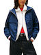 Long Women's Jacket for Spring - Autumn Blue