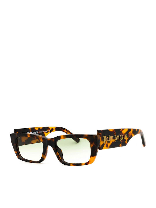 Palm Angels Palm Women's Sunglasses with Brown Frame and Green Lens PERI002C99PLA001-6054
