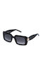 Furla Furla 0700 Unisex Sonnenbrille mit Schwarzem Horn umrandetem Rahmen und Schwarzem Glas SFU980 0700