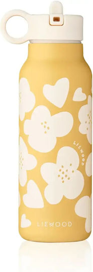 Kinder Trinkflasche Thermos 350ml Falk Flower Zitronengelb Liewood