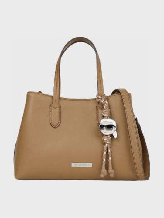 Karl Lagerfeld Ikon Women's Bag Tote Handbag Brown